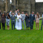 Wedding photography at Neath Abbey, Neath, South Wales.