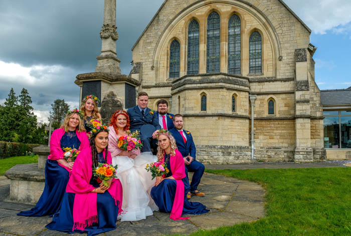 Wedding photography at St. Andrew's church, churchdown, gloucester