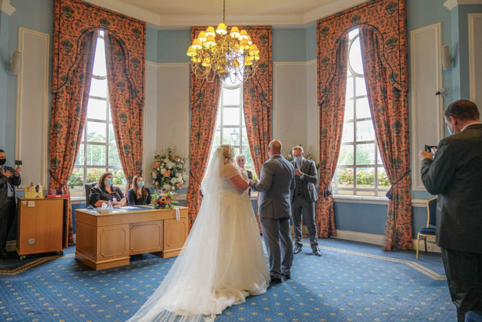 Wedding photography at Cardiff City Hall, South Wales.