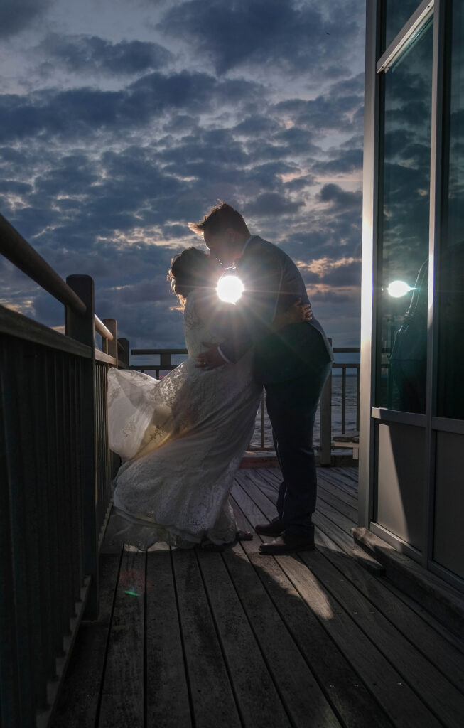 Wedding photography at The Grand Pier, Weston Super Mare.